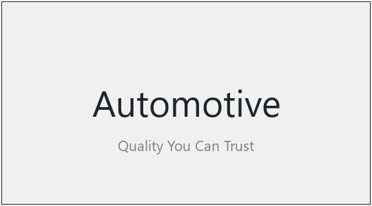 Automotive